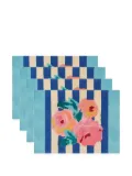 Lisa Corti Nizam Stripes table mat (set of four) - Blue