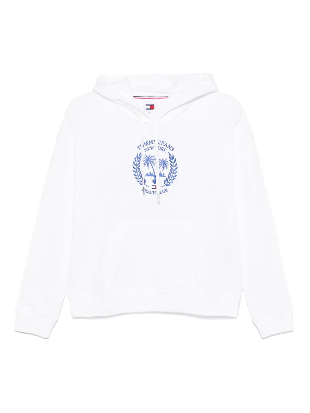 logo-embroidered hoodie