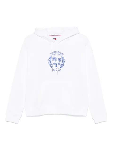 Tommy Jeans logo-embroidered hoodie