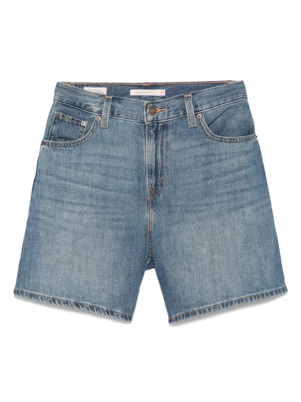 Levi's ハイウエスト ショートパンツ - ブルー Levi's ハイウエスト ショートパンツ - ブルー