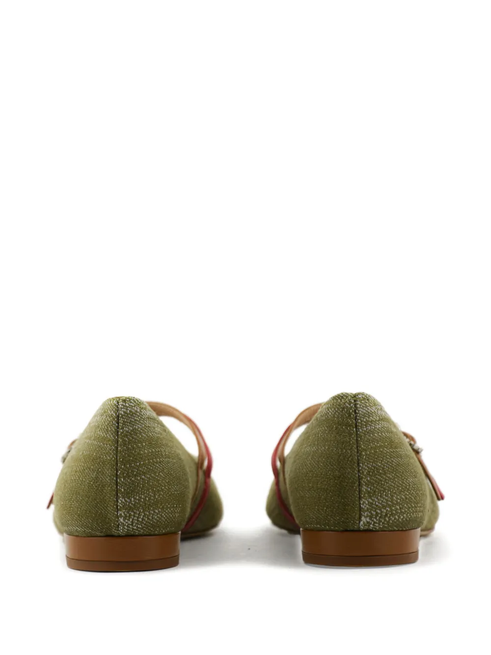 Paul Warmer Astro ballerina shoes Green