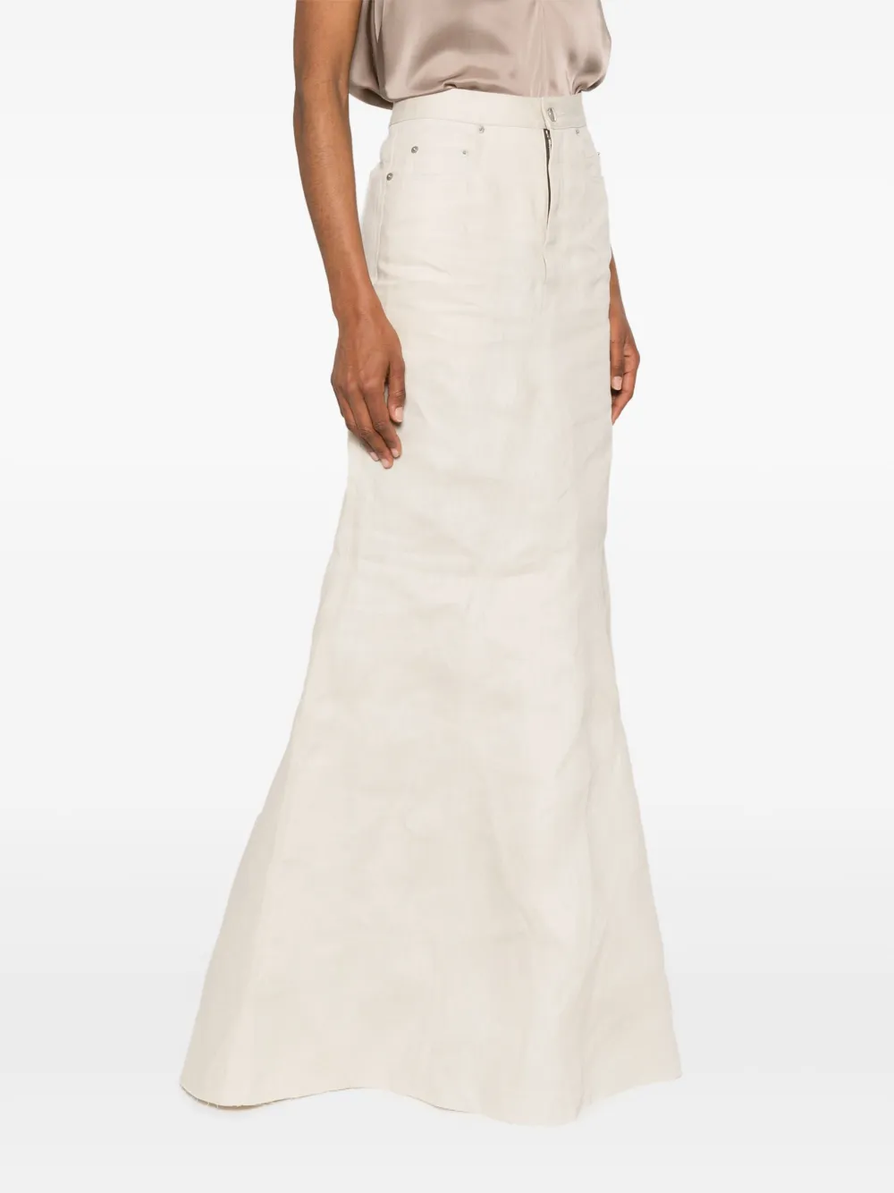 Rick Owens Godet maxi-rok Beige