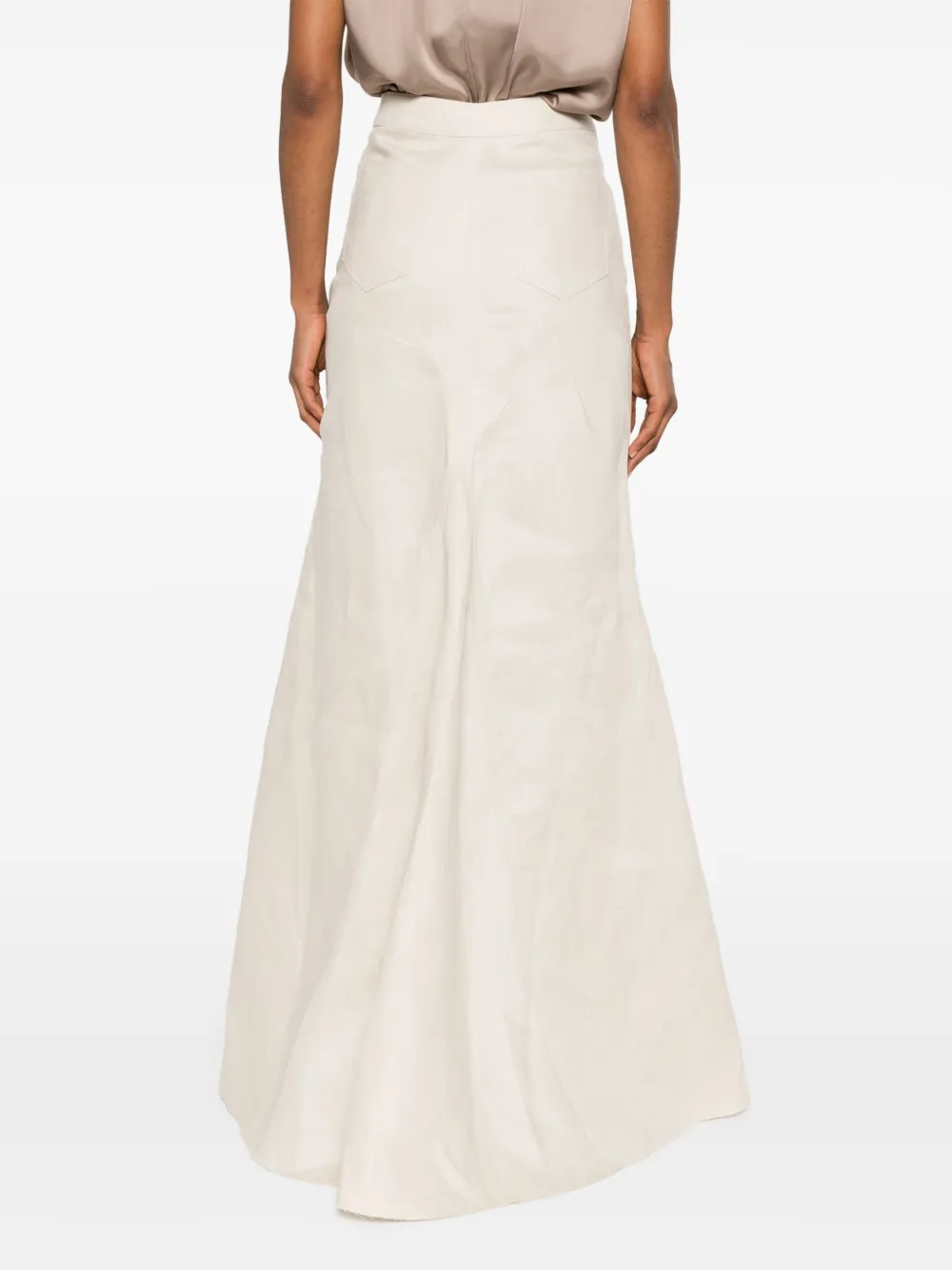 Rick Owens Godet maxi-rok Beige