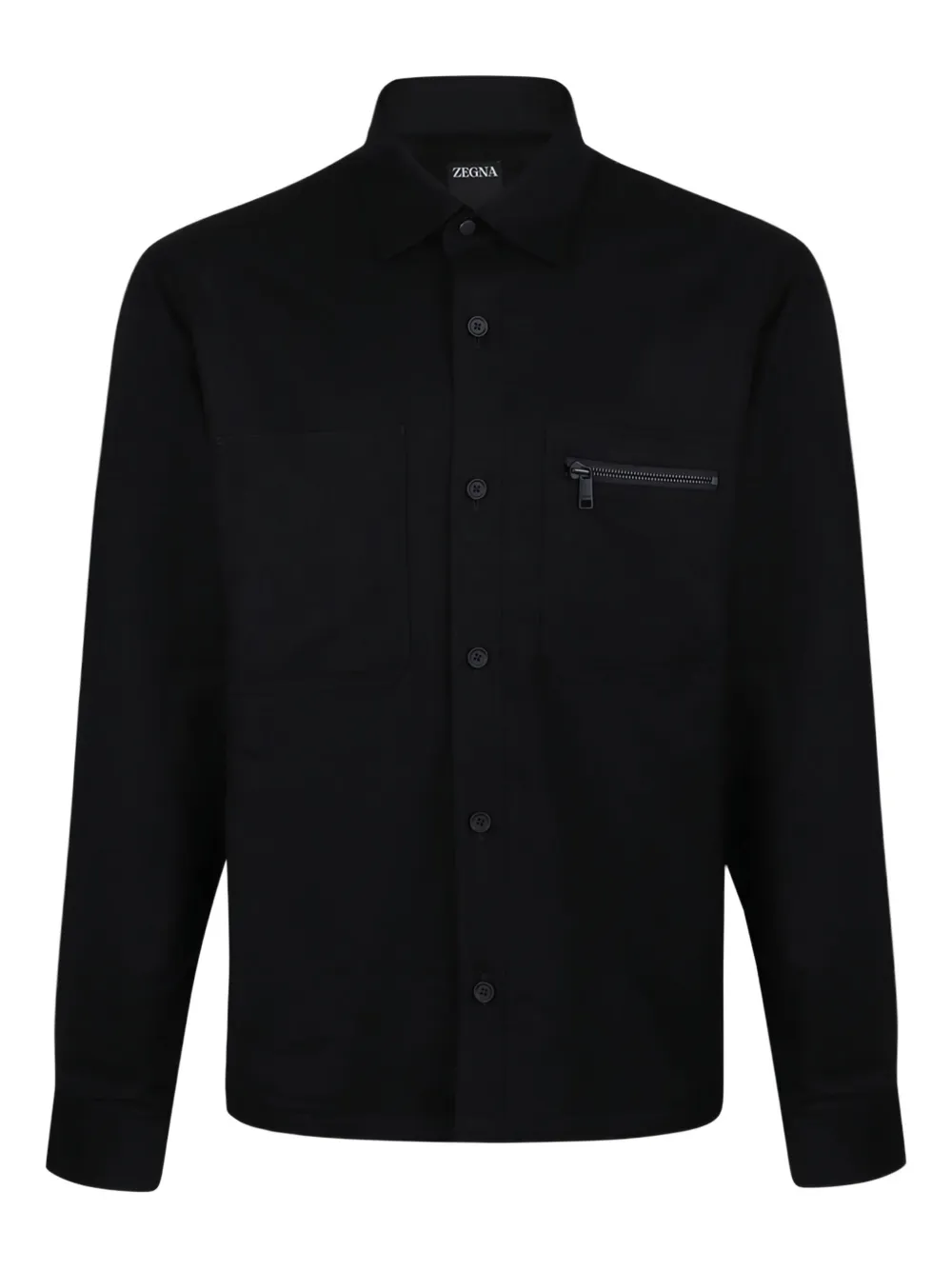 Zegna camisa con botones | negro | Image 1