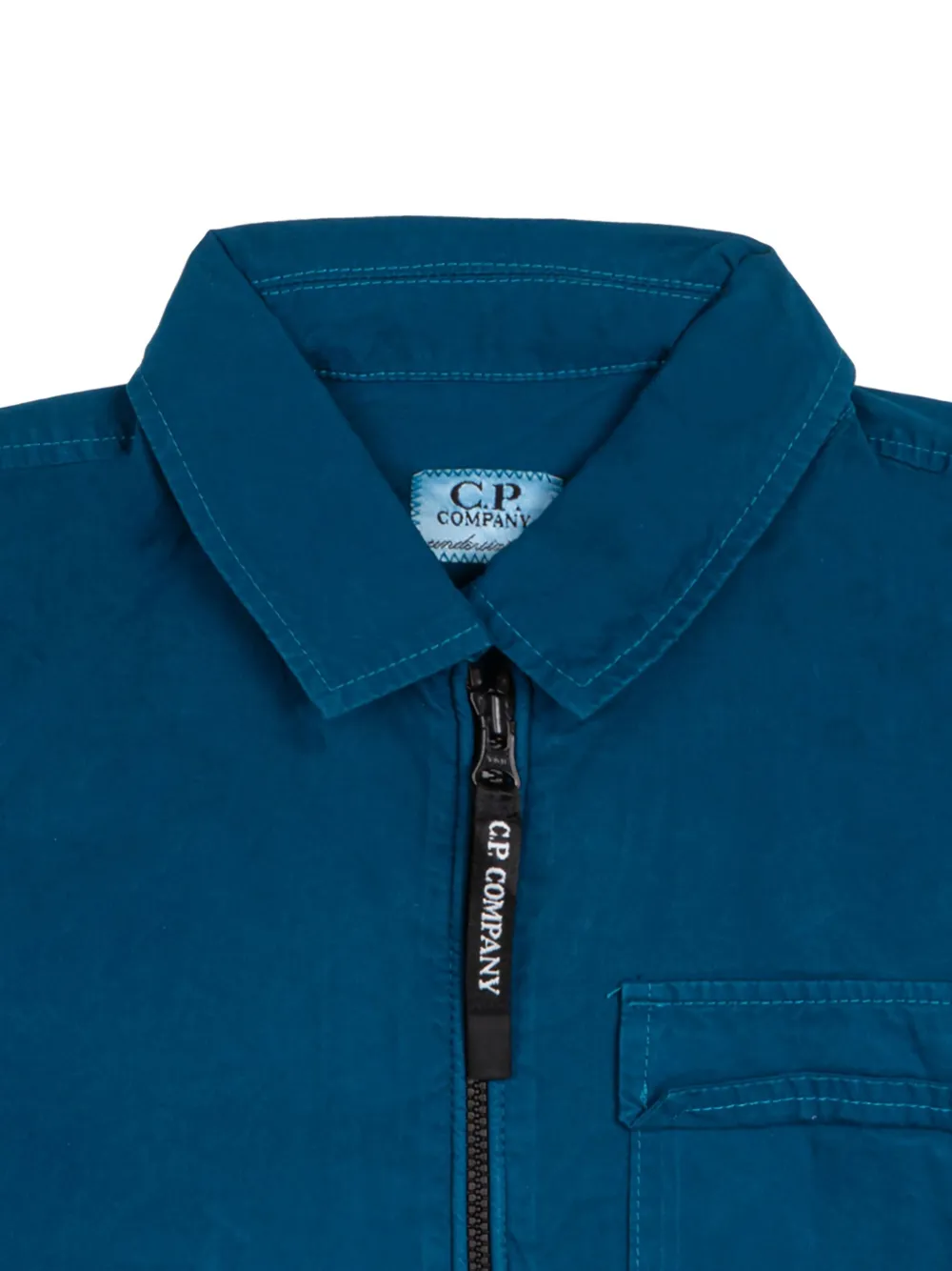 C.P. Company Kids Shirt met Lens-detail Blauw