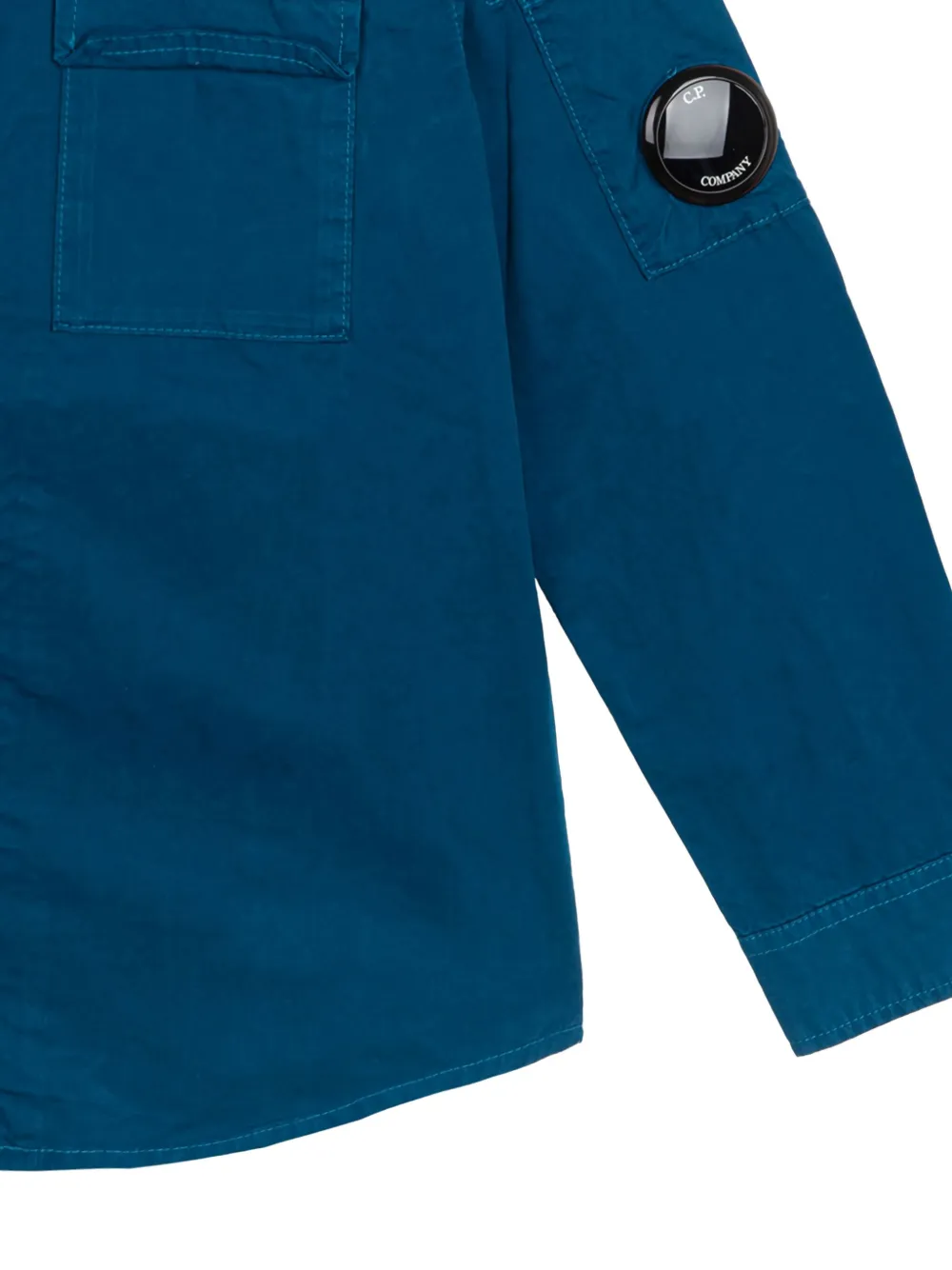 C.P. Company Kids Shirt met Lens-detail Blauw
