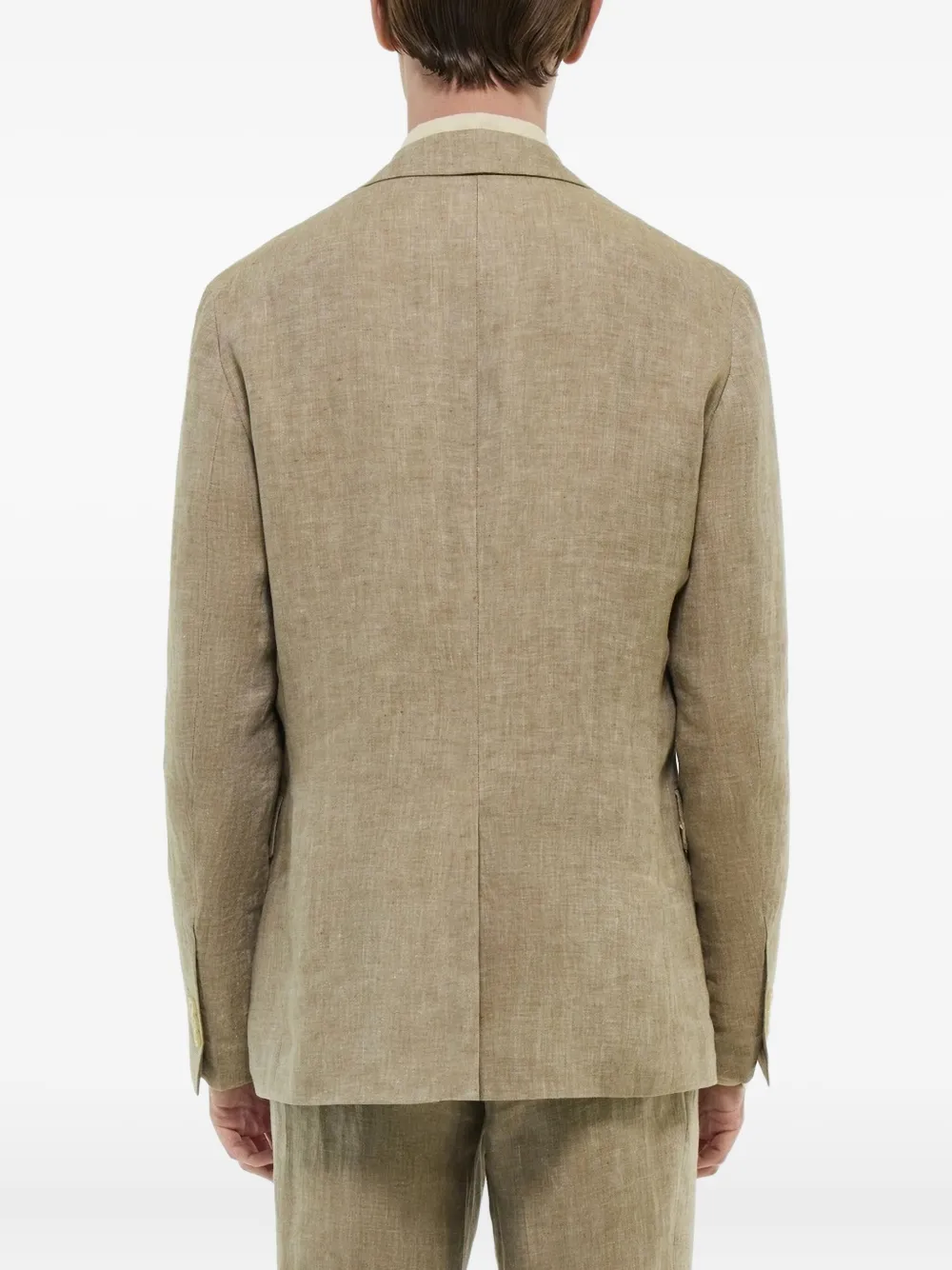FURSAC Blazer met enkele rij knopen Beige