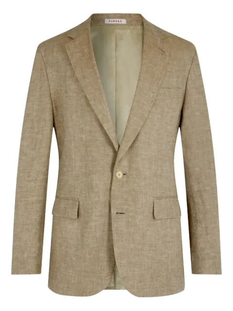 FURSAC linen single-breasted blazer
