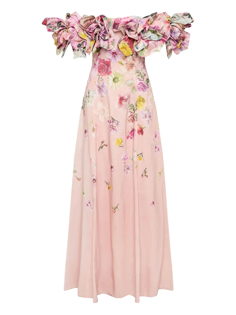 Aje robe longue à fleurs Misha | rose | Image 1