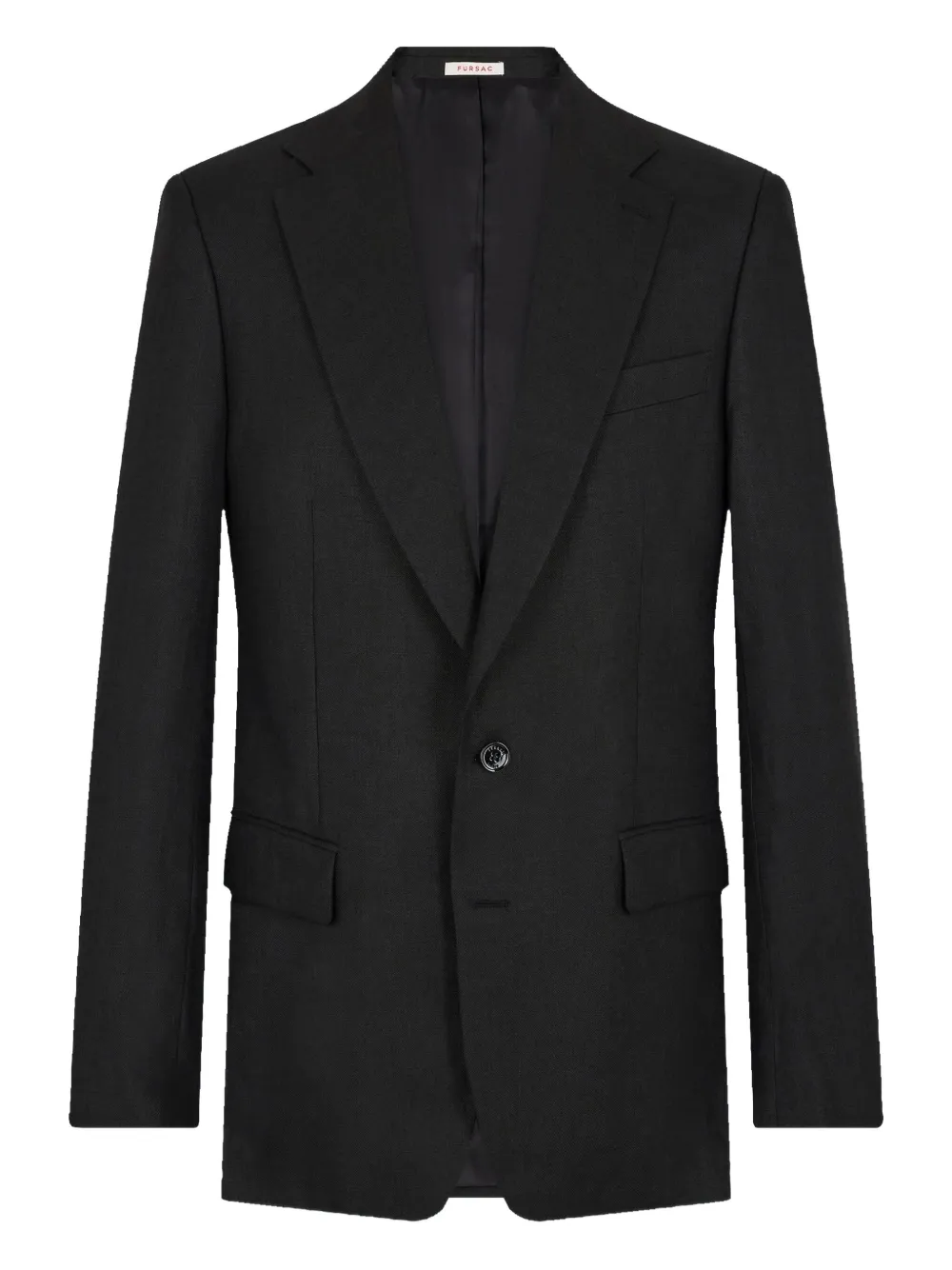 FURSAC Blazer met enkele rij knopen Zwart