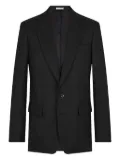 FURSAC linen single-breasted blazer - Black