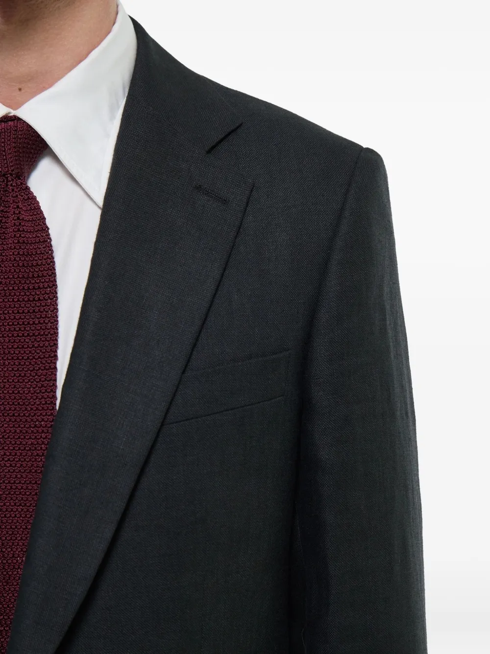 FURSAC Blazer met enkele rij knopen Zwart
