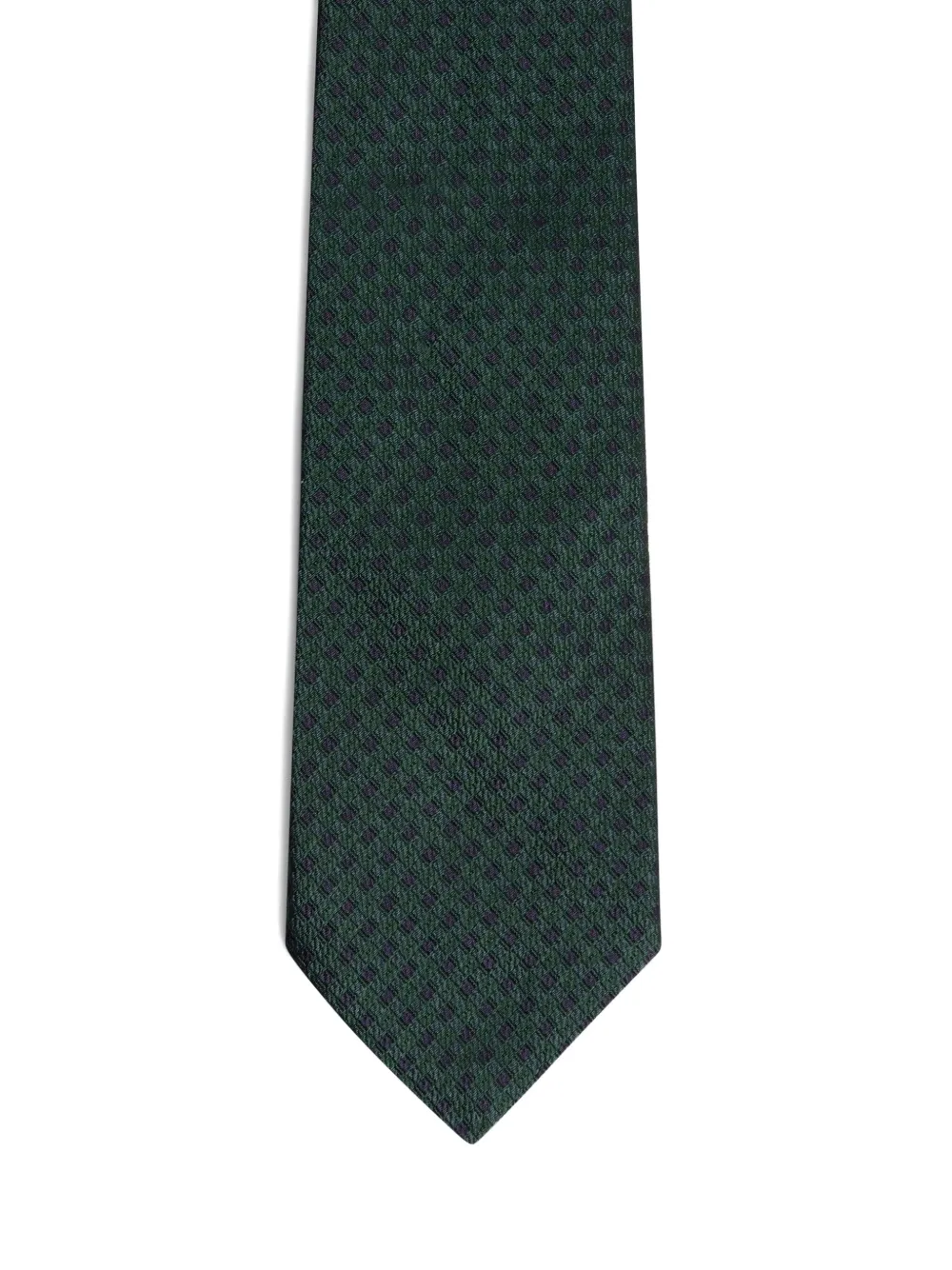 FURSAC Stropdas met geometrisch patroon Groen