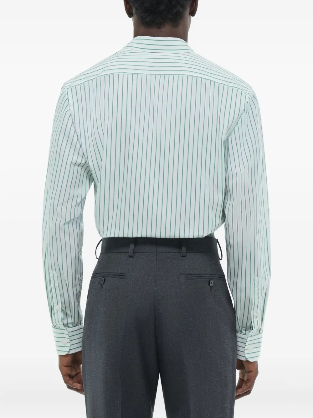 FURSAC striped cotton shirt Wit