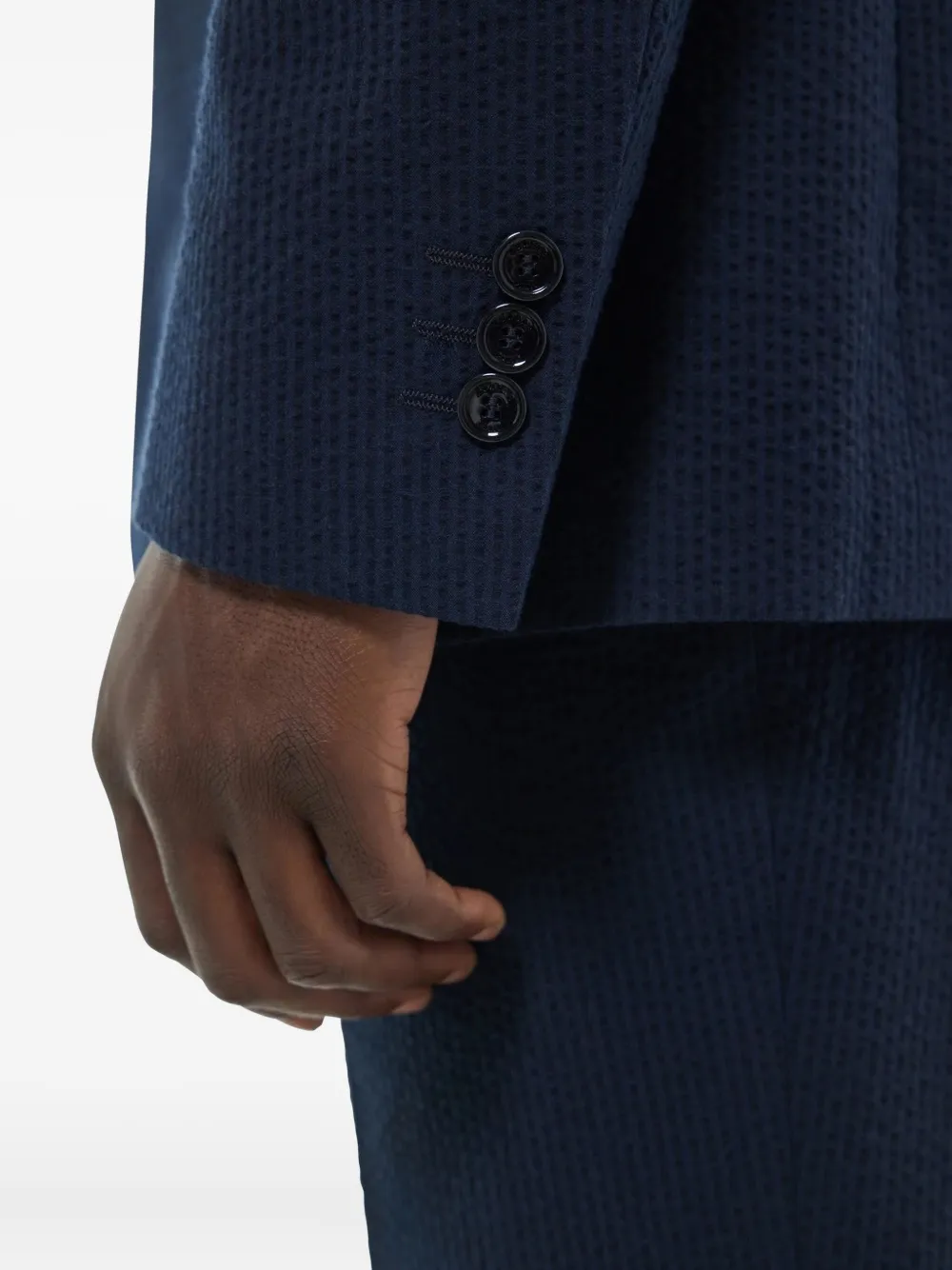 FURSAC Katoenen blazer Blauw