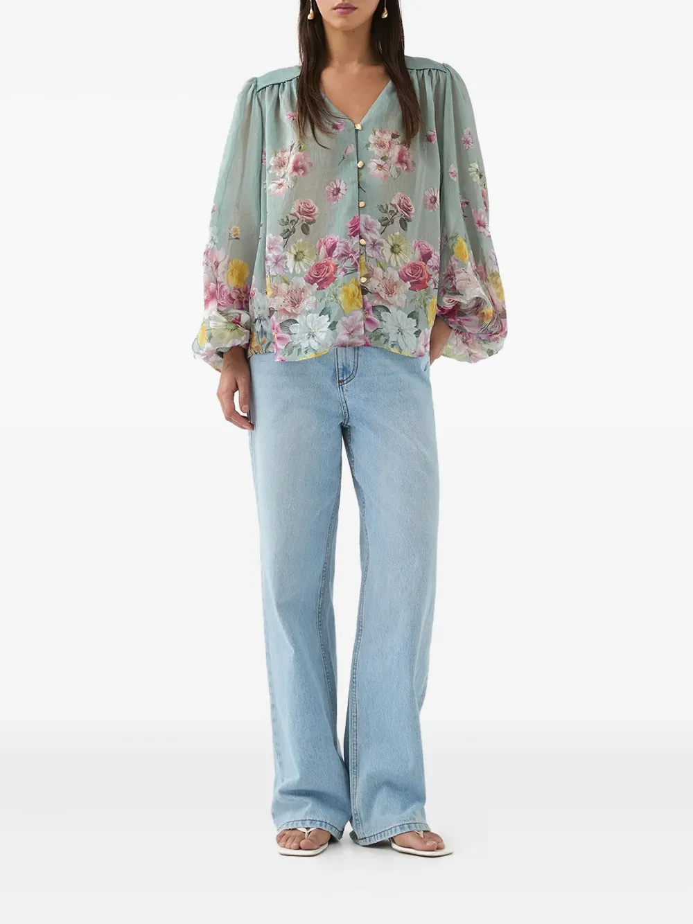 Aje Dreamscape floral-print button-up blouse | Blouses | Image 2