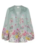 Aje Dreamscape floral-print button-up blouse - Green