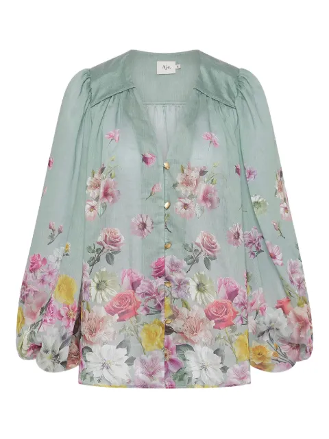 Aje Dreamscape floral-print button-up blouse