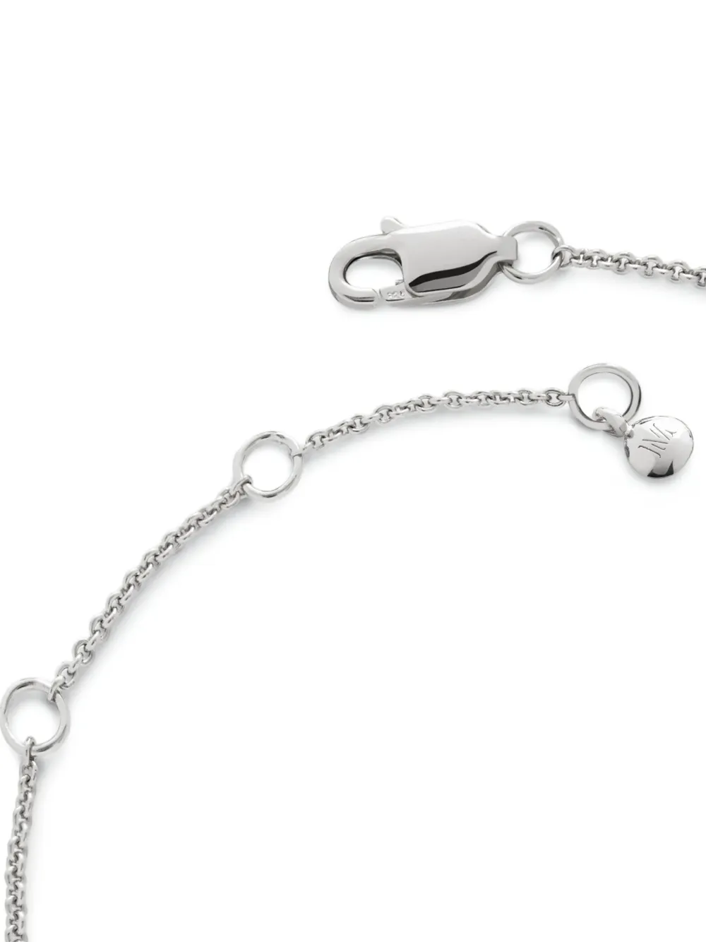Monica Vinader Womens January Birthstone Garnet And Sterling-silver Bracelet In Silver