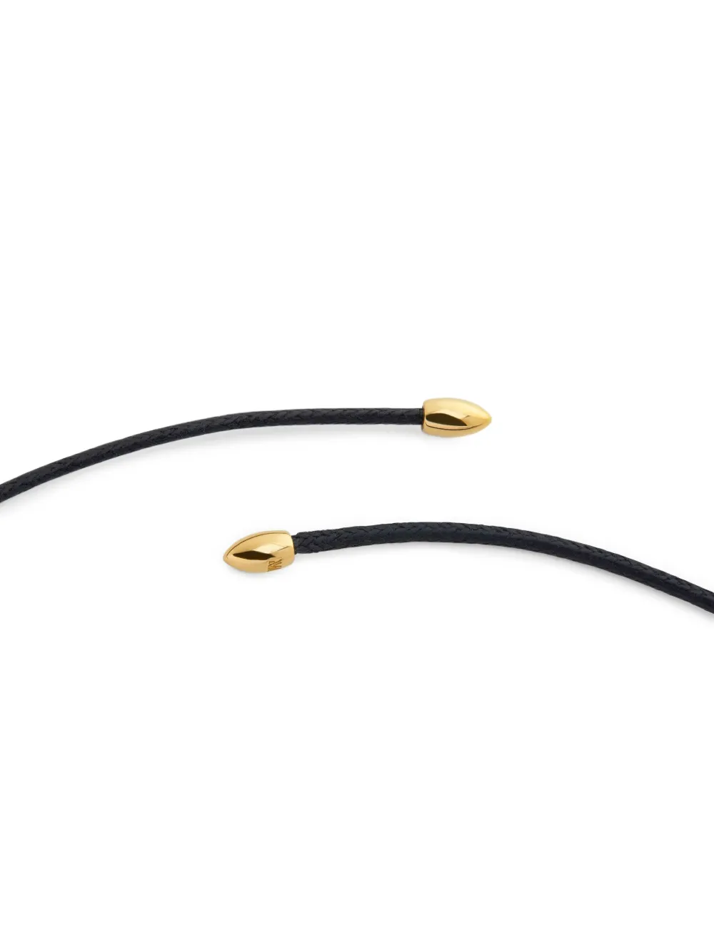 Monica Vinader Womens Aria Cord 18ct Yellow Gold Vermeil Necklac In Gold