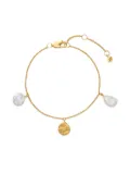 Monica Vinader Capri keshi pearl station bracelet - Gold