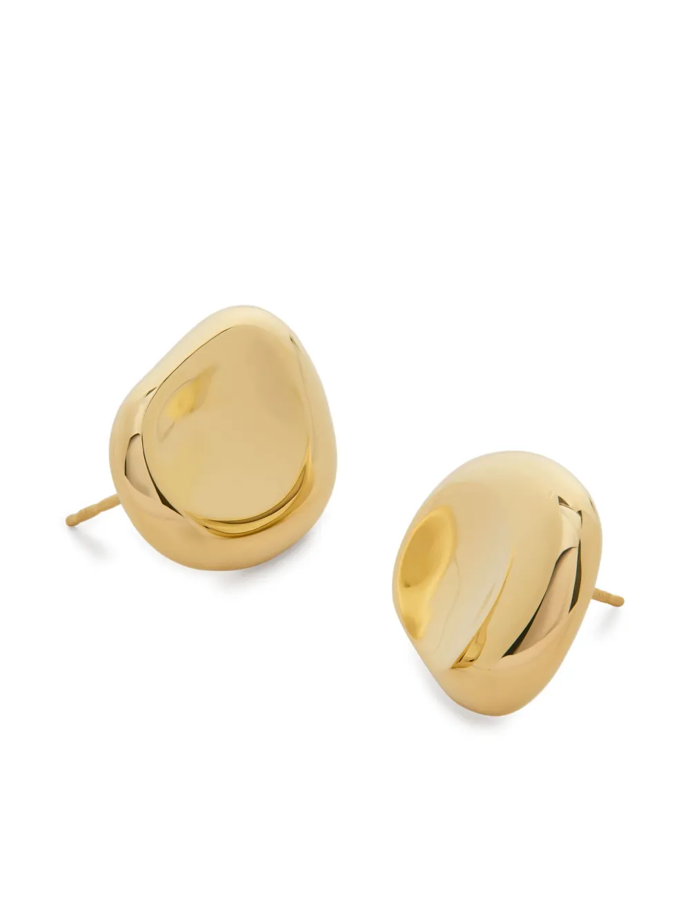 Monica Vinader Gold Aria Bold Stud Earrings In Gold