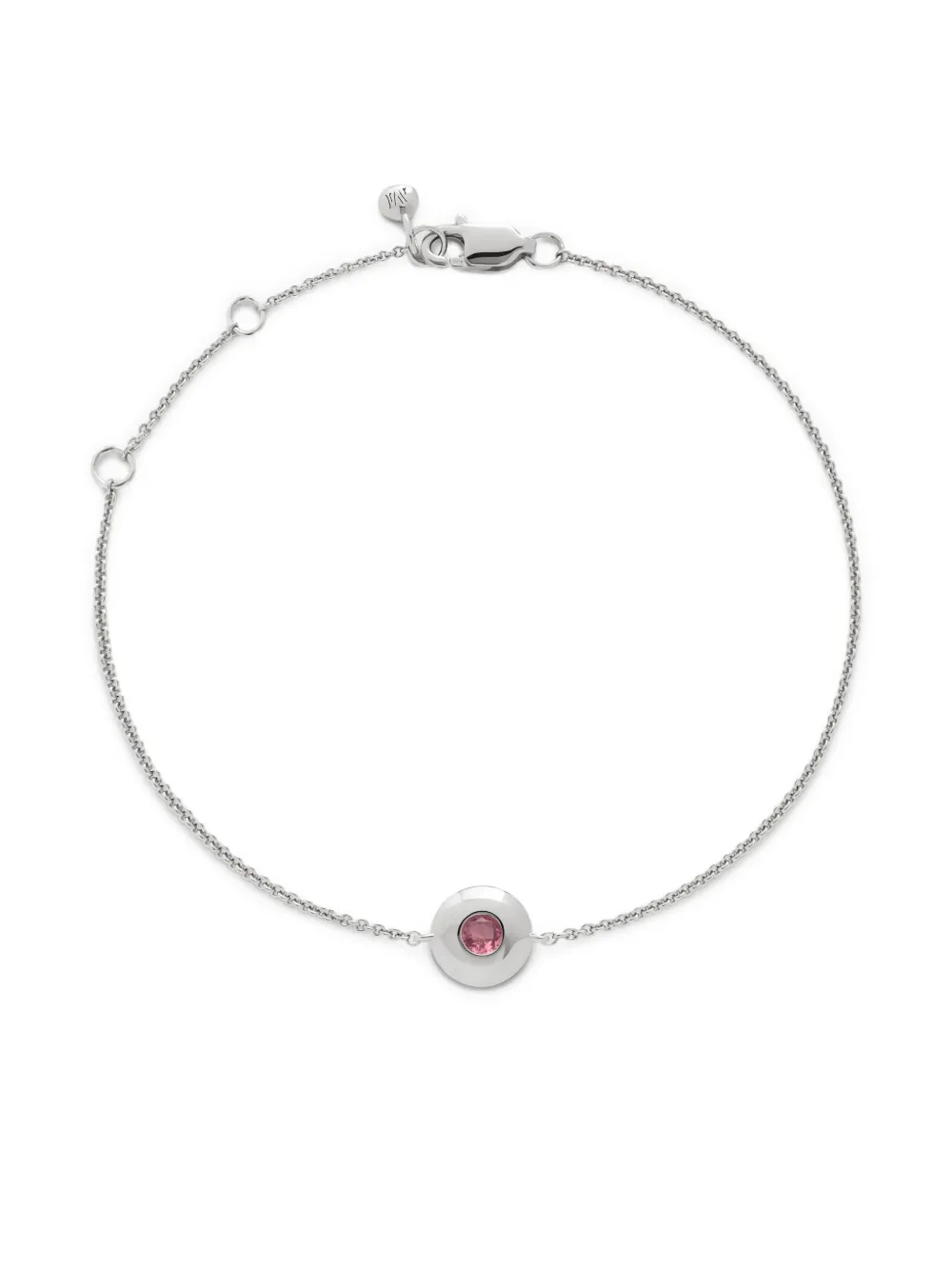 Monica Vinader October Tourmaline Birthstone bracelet | Silver | Image 1
