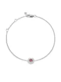 Monica Vinader October Tourmaline Birthstone bracelet - Silver