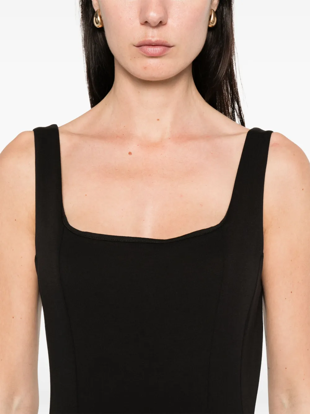 'S Max Mara Platani midi-jurk Zwart