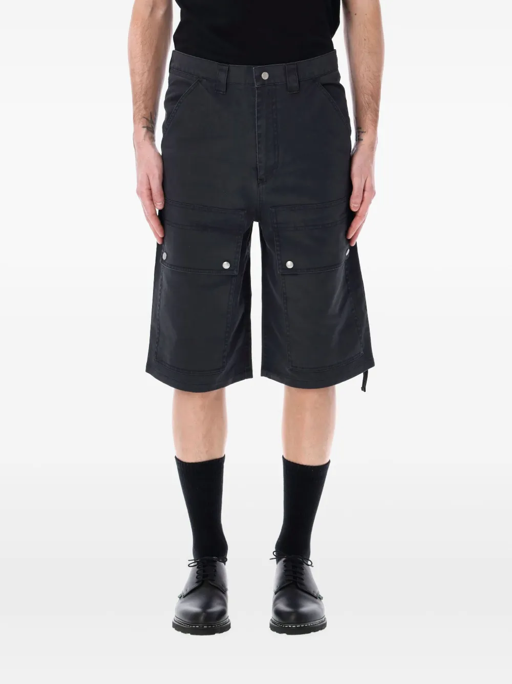OAMC chino cargo shorts | Black | Image 1