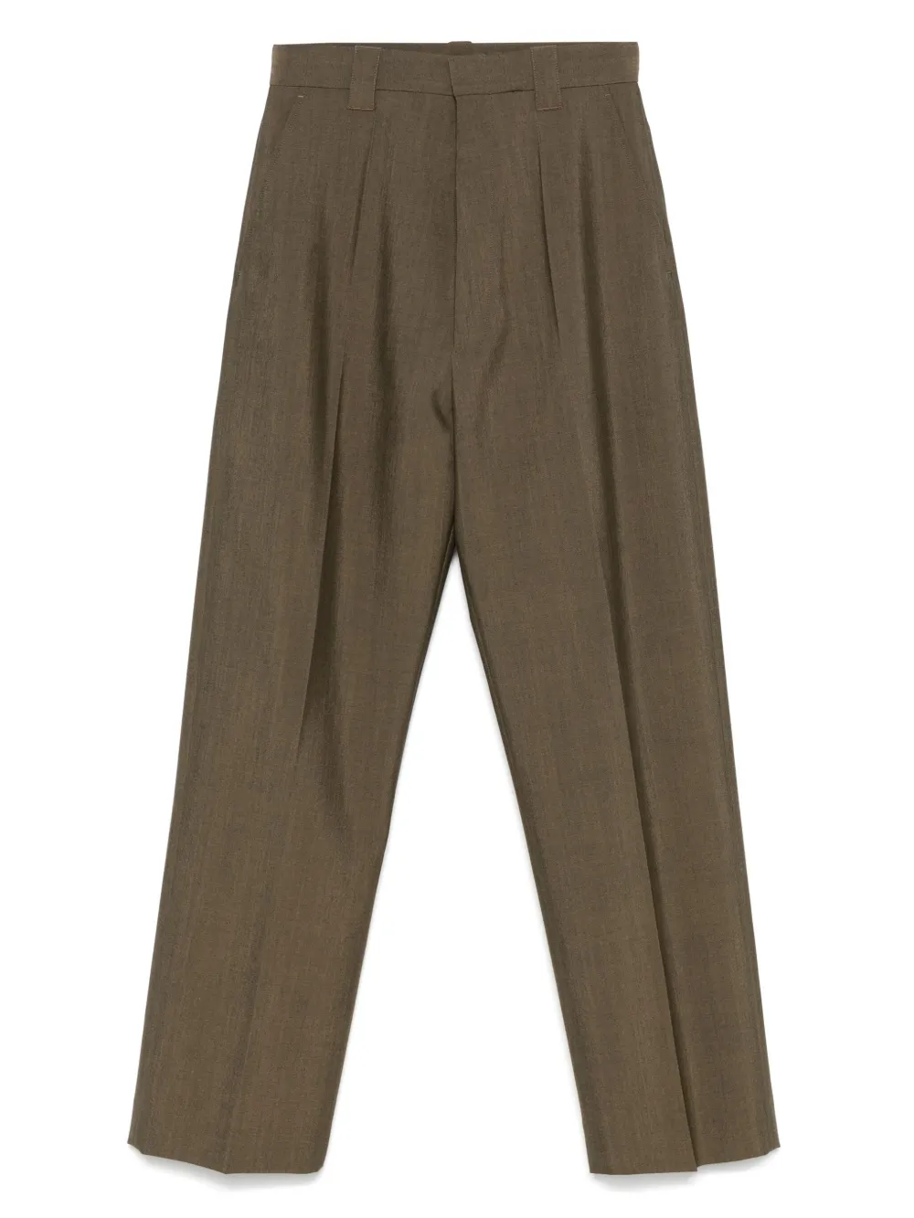 Phoebe Philo pressed-crease trousers | Brown | Image 1