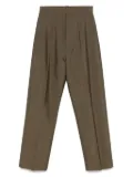 Phoebe Philo pressed-crease trousers - Brown
