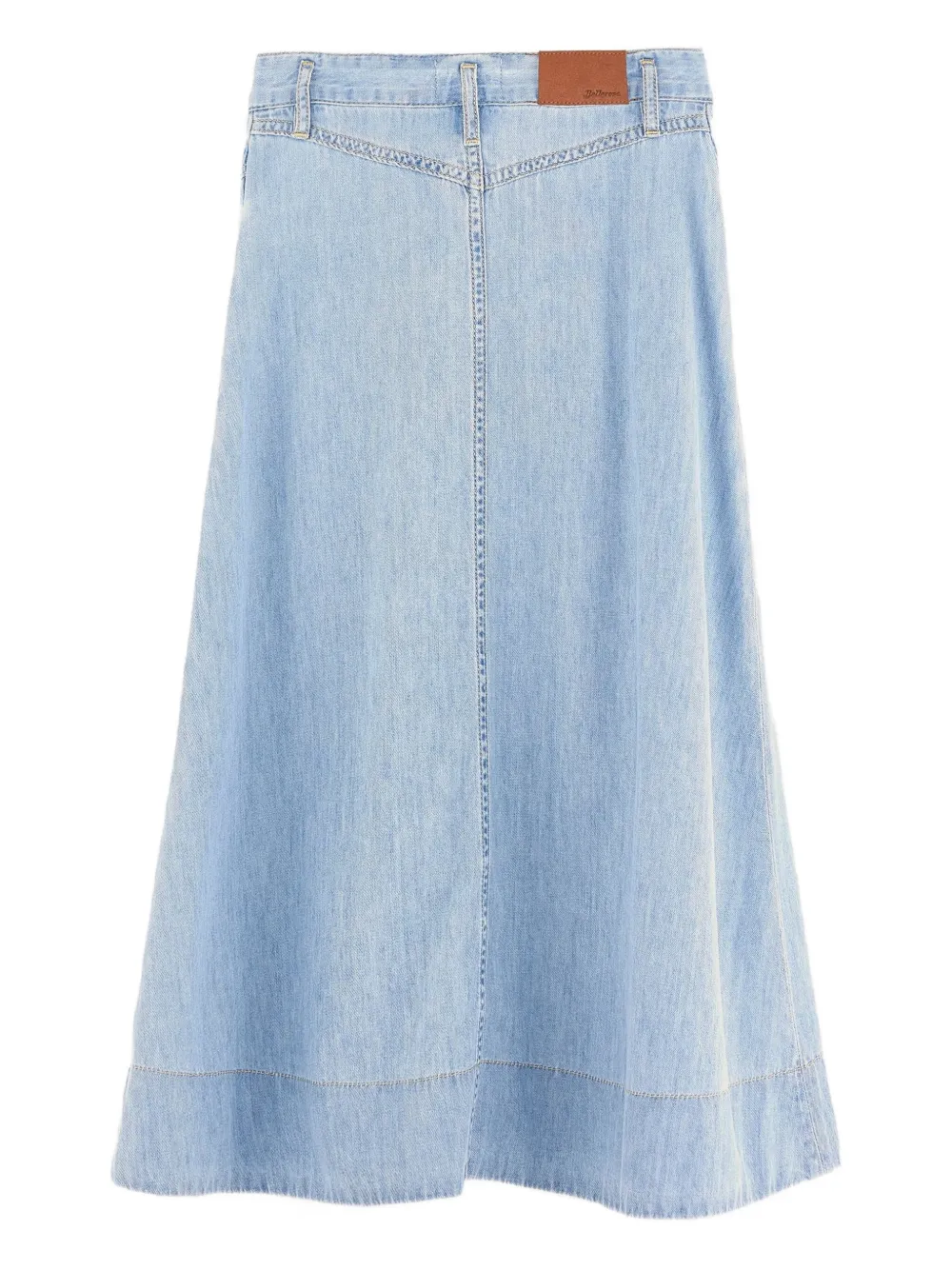 Bellerose Kids Pivoine midi-rok van spijkerstof Blauw