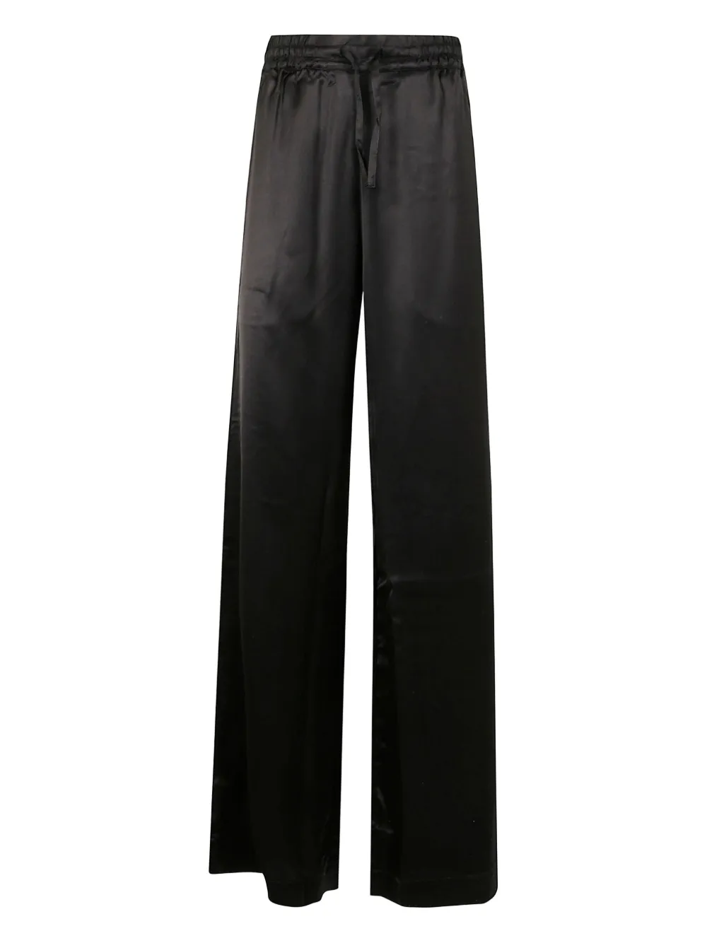 Marine Serre satin trousers Zwart