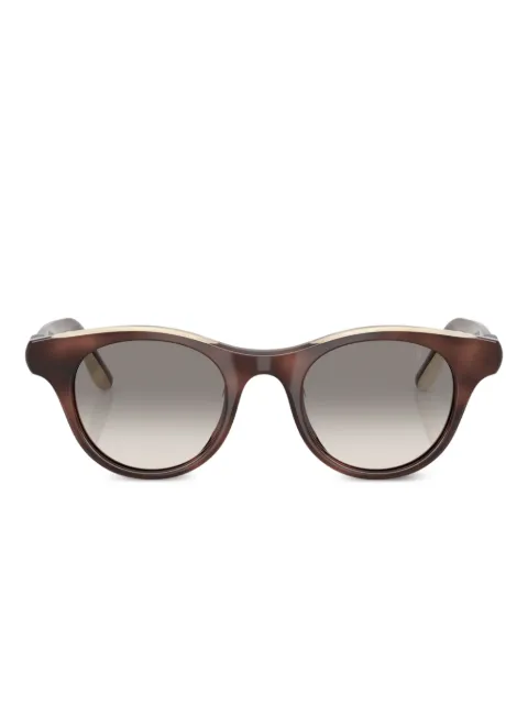 Brunello Cucinelli lentes de sol con armazón redonda