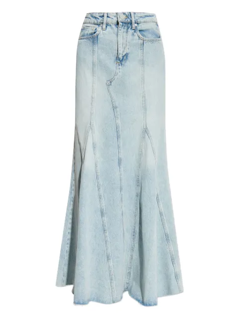 AllSaints Almda flared denim maxi skirt
