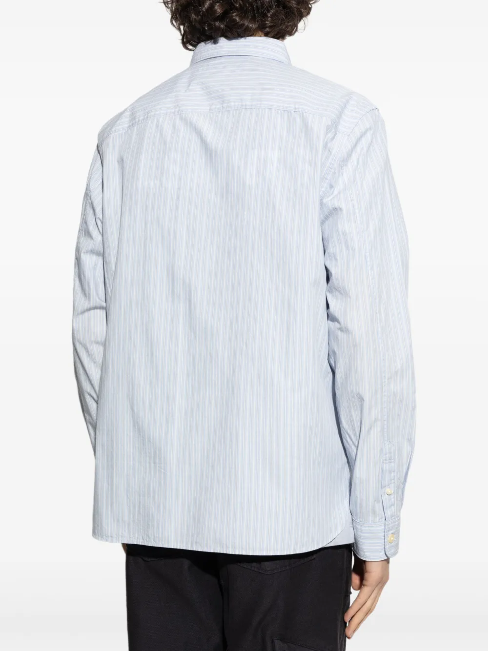 Allsaints Relaxed Fit Button Front Shirt In Blue