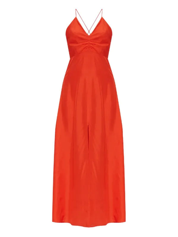 forever 21 orange maxi dress Forever 21 + Ombre High Neck Maxi Dress