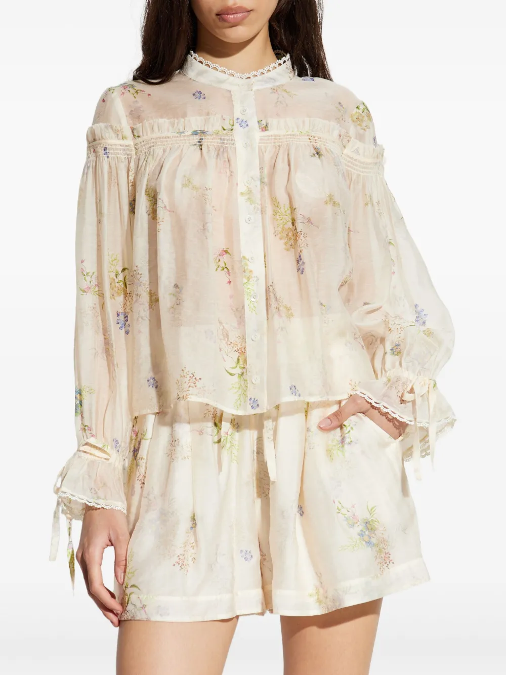 AllSaints Delphine blouse Beige