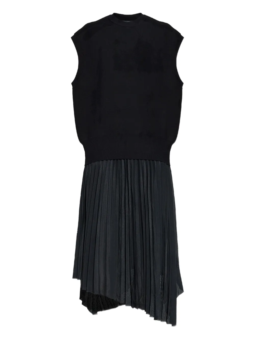 pleated midi dress