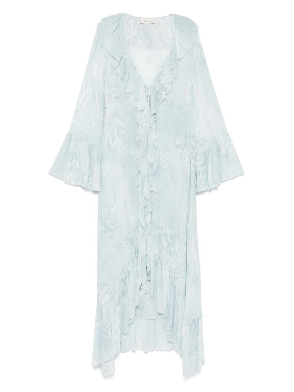 Blumarine printed chiffon maxi dress