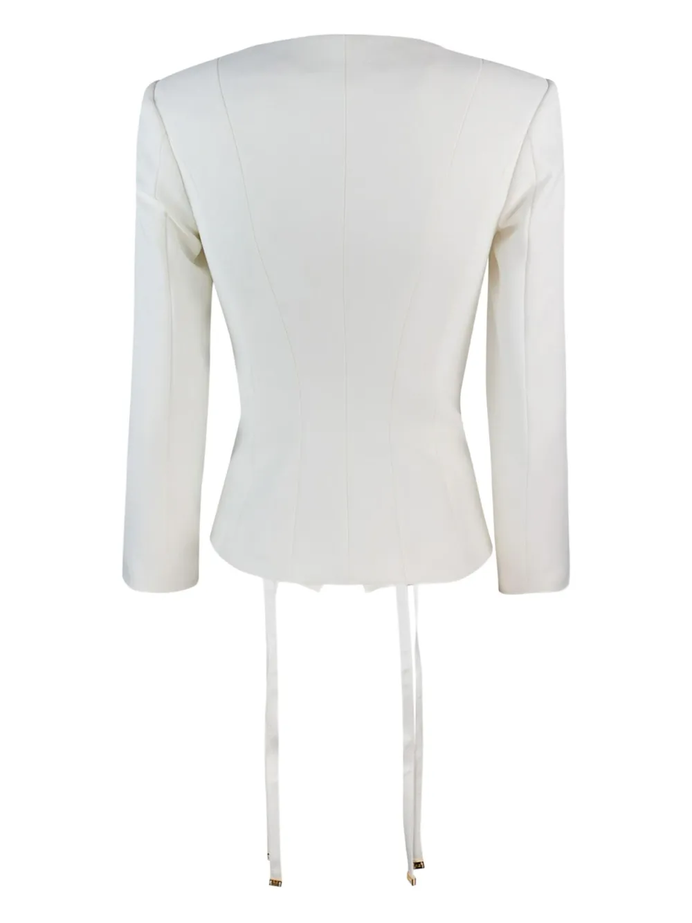 Elisabetta Franchi criss-cross straps fitted jacket | Fitted Jackets | Image 2