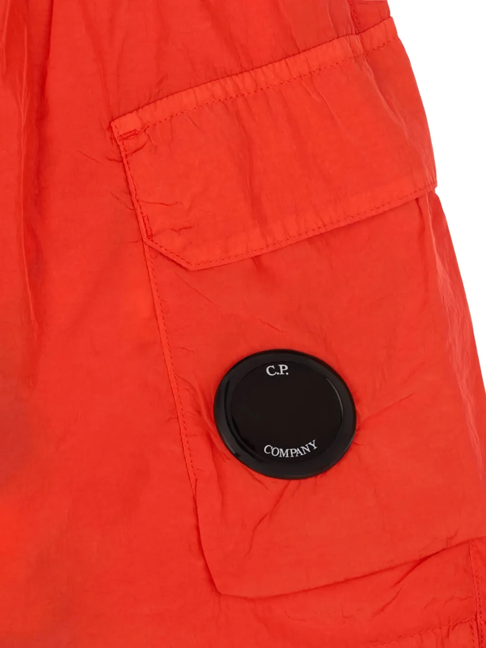 C.P. Company Kids Zwembroek met lensdetail Oranje