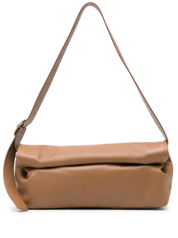 Jil Sander Rollup ショルダーバッグ M | ブラウン | FARFETCH JP