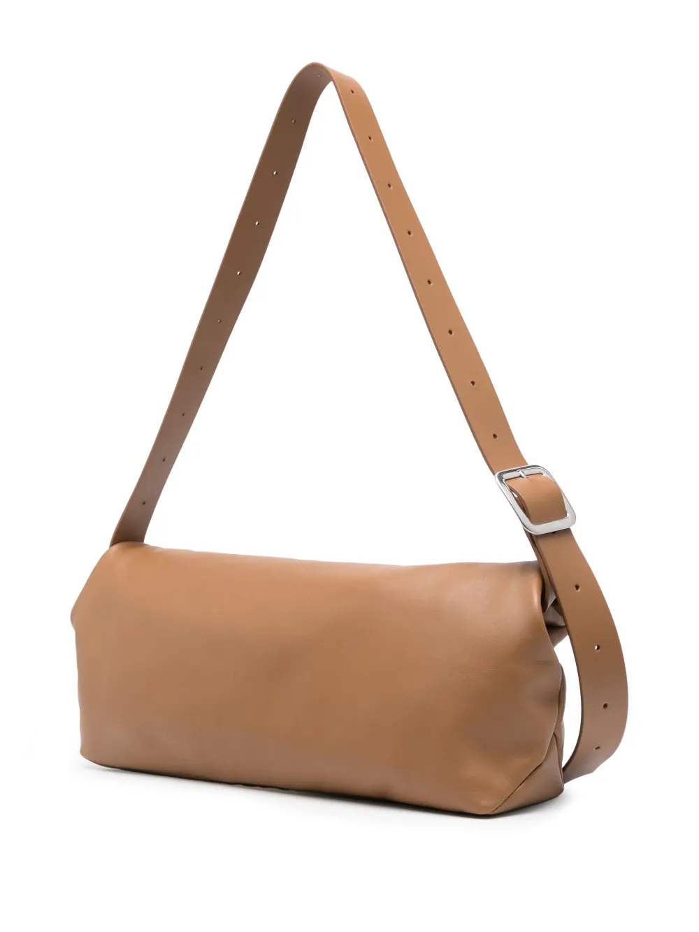 Jil Sander Rollup medium schoudertas Bruin