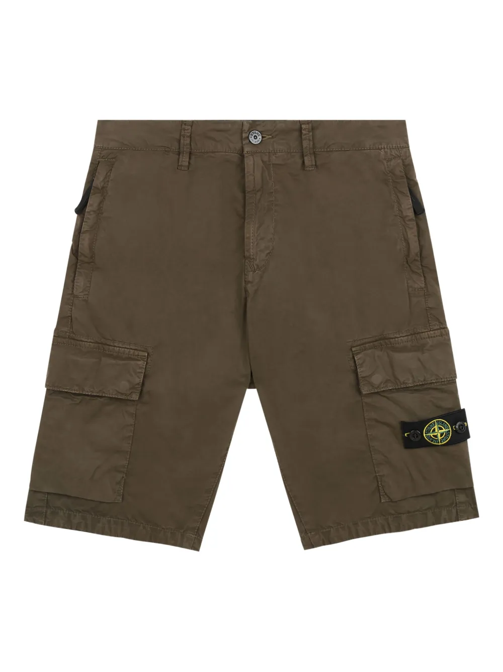 Stone Island Junior Shorts met logopatch Groen