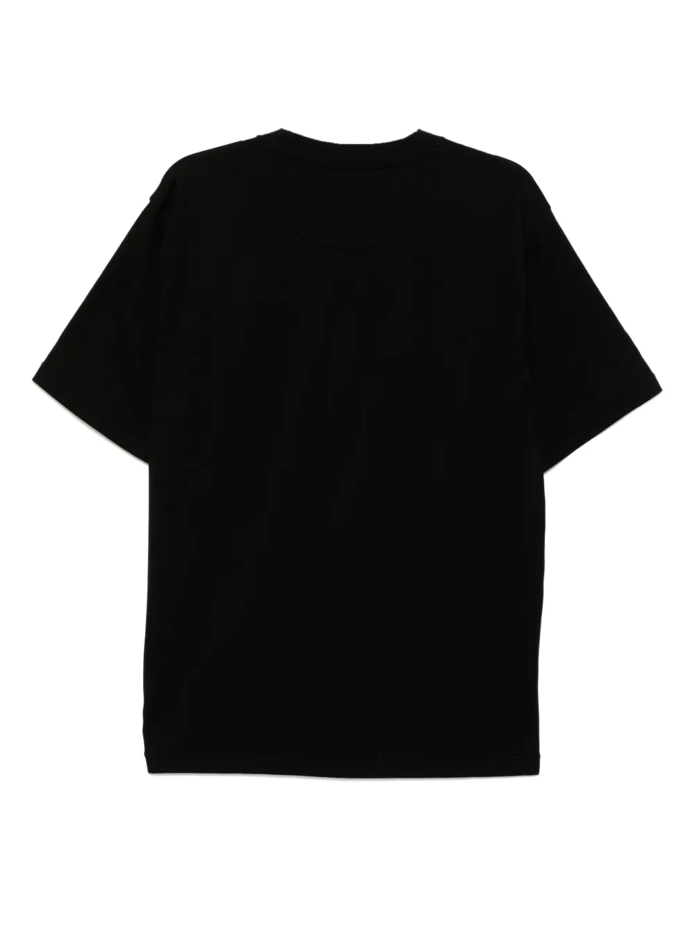 White Mountaineering T-shirt met zak met logo - Zwart
