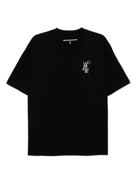 White Mountaineering logo-embroidered T-shirt