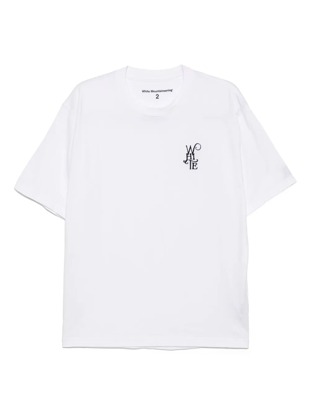 White Mountaineering playera con logo bordado | blanco | Image 1