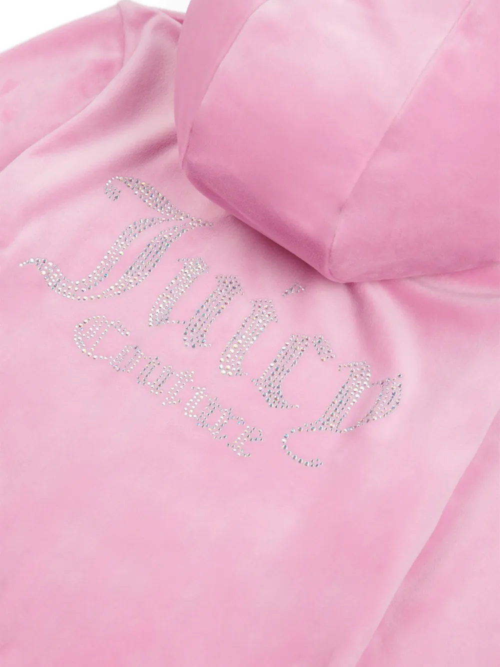 Juicy Couture Kids Hoodie verfraaid met stras Roze